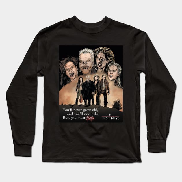 The Lost Boys Long Sleeve T-Shirt by johnboveri